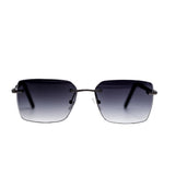 Sunglasses with gradient lenses on a white background