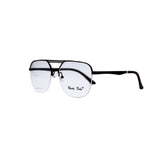 Bronze eyeglasses on a white background