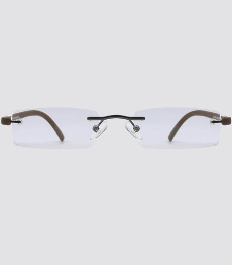 ED FRAME RIMLESS BRN A